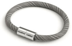Creative-Cables Matt ezüst mágneses csattal és ERC37 kábellel rendelkező karkötő (BRC-L-CERC37)