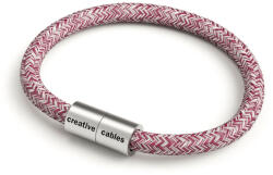 Creative-Cables Matt ezüst mágneses csattal és RS83 kábellel rendelkező karkötő (BRC-L-CRS83)