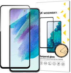 Samsung Galaxy S23 FE karcálló edzett üveg hajlított fekete keretes Tempered Glass kijelzőfólia kijelzővédő fólia kijelző védőfólia edzett SM-S711