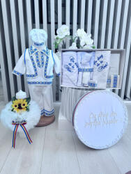 Magazin Traditional Set Traditional Botez - Costumas+Trusou+Cutie+Lumanare Baiat Adan 2