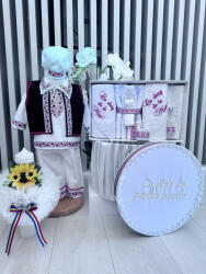 Magazin Traditional Set Traditional Botez - Costumas+Trusou+Cutie+Lumanare Baiat 6