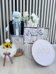 Magazin Traditional Set Traditional Botez - Costumas+Trusou+Cutie+Lumanare Baiat 7