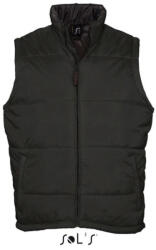 Sol'S Uniszex WARM steppelt mellény poliészter béléssel, SOL'S SO44002, Black-S (so44002bl-s)