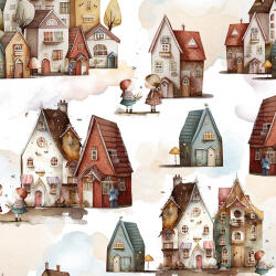 Takoy Dupla géz prémium bambusz pamuttal mesebeli város