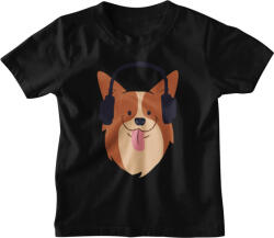  Fejhallgatós Kutya - Gyerek Póló (770418)