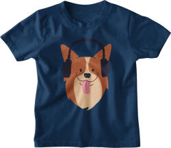  Fejhallgatós Kutya - Gyerek Póló (715056)