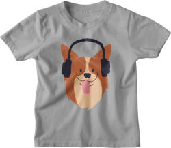  Fejhallgatós Kutya - Gyerek Póló (650652)