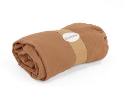 Ourbaby® Cearșaf din muselină Ourbaby 160x80 cm - toffee