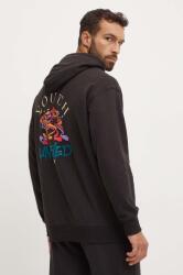 PUMA pamut melegítőfelső fekete, férfi, nyomott mintás, kapucnis, 626748 - fekete XL