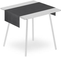 Pack Service Textilhatású asztali futó lapra hajtva 48 cm x 120 cm 25 lap/csomag - Gess fekete