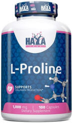  Haya Labs - L-Proline 1000mg / 100caps - Kollagén termelést segítő étrend-kiegészítő kapszula