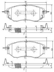 NIPPARTS set placute frana, frana disc NIPPARTS J3607019 - piesa-auto