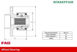 Schaeffler Fag FAG 713619770 Set rulment roata