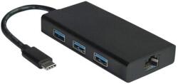 VALUE Konverter, USB 3.2 Gen1, 3port, Gigabit Ethernet (12.99.1109-10)