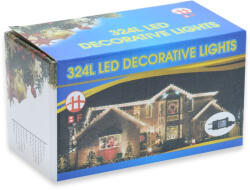  Dekorációs Kültéri Fényfüggöny - 324 LED, Hideg Fehér
