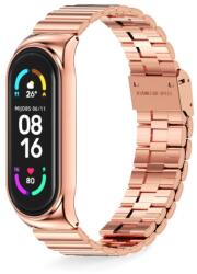 Hello Xiaomi Mi Band 7 Aktivitásmérő Prémium Rozsdamentes Acél Pótszíj - Arany
