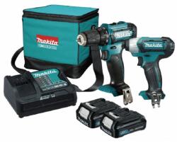 Makita HP333D TD110D DC10SB Szett - 2x2, 0 Ah