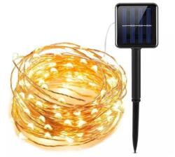 Alloet Napelemes Dekor Fényfüzér - 30 m, 300 LED, Melegfehér