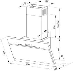 MPM Páraelszívó - Fekete, 60 cm