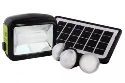 alloet Cl-01 Többfunkciós LED Lámpa Clamp - Napelemmel, 3 Izzóval, Power Bank, Töltőrendszer