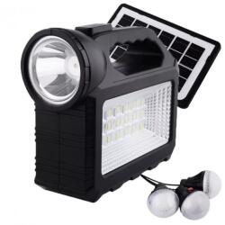 alloet Gd-101 Többfunkciós LED Lámpa - Clamp, Napelemmel, 3 Izzóval, Power Bank