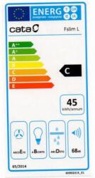 CATA F-2050 X/L Standard Páraelszívó - C Energiaosztály, 50 cm, Inox