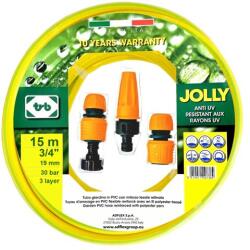 Adflex Jolly JLMK1915 Locsolótömlő Szett - 3/4", 15 m, Sárga