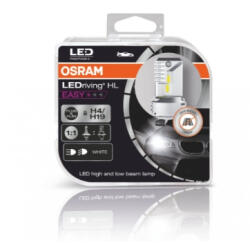 OSRAM LEDriving Hl Easy LED Lámpa Autó Izzó Fényszóró - Plug&Amp; Play, 16, 5 W, H4/H19, 2 db-os Csomag, Hideg Fehér