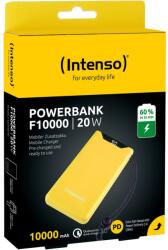 Intenso 7332039 F10000 Powerbank - 10000 mAh, USB-A, UAB-C Csatlakozó, Sárga