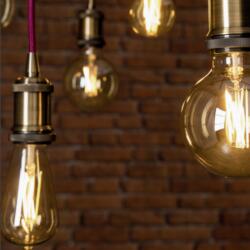 LUTEC LED Lámpa Filament Gömb Égő - Izzószálas Hatás, G125, CCT, 7, 5 W, E27