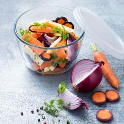 Pyrex Cook&Freeze Hőálló Üvegtál Műanyag Tetővel - 16 cm, 1.6 L