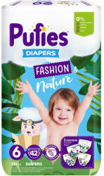pufies Fashion Nature Maxi Pack 6 Extra Large 13+ kg 42 buc