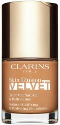 Clarins Skin Illusion Velvet mattító folyékony alapozó tápláló hatással árnyalat 113C 30 ml