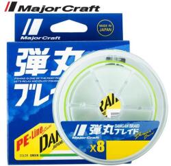 Major Craft DANGAN BRAID X8 150m #1.5 30lb Fluo Light Green (DB8-150/1.5GR/30lb) - plazaweb