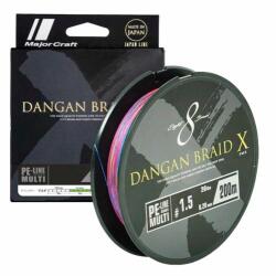Major Craft DANGAN BRAID X 8X 200m #2.5 45lb Multicolor (DBX8-200/2.5MC) - plazaweb