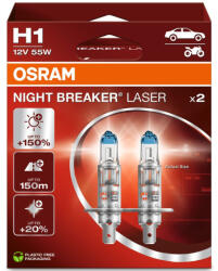 OSRAM Night Breaker Laser H1 +150% 2db/csomag (64150NL-2HB)