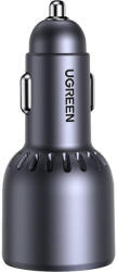 UGREEN EC703 autós töltő, USB + 2x USB-C, 75W (fekete) (35024) - scom