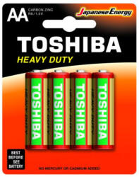 Toshiba elem R6KG BP-4TG SS-F Zinc - HEAVY DUTY AA (4db/csomag)