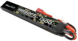 Gens ace 25C 1300mAh 2S1P 7.4V Saddle Airsoft Gun Lipo Battery with T Plug (43163)