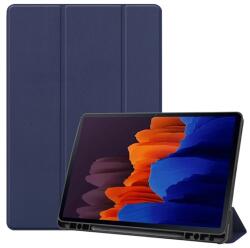 Gigapack Samsung Tab S8 Plus LTE GIGAPACK Tok álló, bőr hatású aktív FLIP, ceruza tartó, SÖTÉTKÉK GP-102878 (GP-102878)