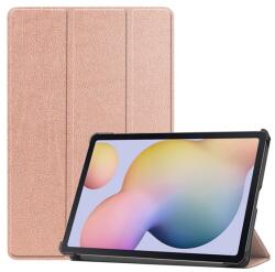 Gigapack Samsung Tab S8 LTE / Tab S8 WIFI / Tab S7 LTE GIGAPACK Tok álló, bőr hatású FLIP, asztali tartó, ROZÉARANY GP-115362 (GP-115362)