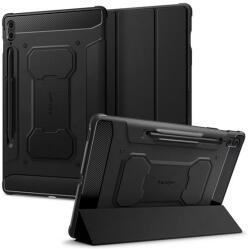 Spigen Samsung Tab S9 Plus LTE / Tab S9 Plus WIFI SPIGEN RUGGED ARMOR PRO tok álló aktív FLIP, ceruza tartó, FEKETE ACS06856 (ACS06856)