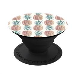 Popsockets telefontartó (készülékre ragasztható, többfunkciós, ananász) FEHÉR 101233 (101233)