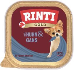 RINTI Gold Chicken&Goose Mini csirke és liba tálca 100 g