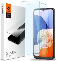 Spigen SLIM képernyővédő üveg 2db (2.5D, tokbarát, ultravékony, 0.2mm, extra karcálló, 9H) ÁTLÁTSZÓ AGL07447 (AGL07447)