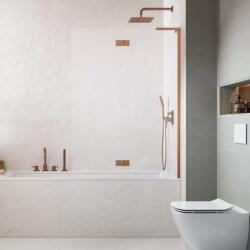 Radaway Paravan pentru cada de baie, cupru periat, Radaway Essenza 8 SL Brushed Copper PND II 10500130-93-01R (10500130-93-01R)