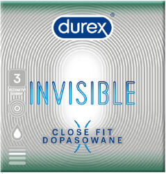 Durex Invisible Close Fit extra vékony óvszer 3 db
