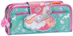 Tiger Family Penar necessaire Fun Time 2 in 1, cu o clapa, Tiger Family, motiv Unicorn Days Penar