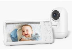 Momcozy BM01 videós babafigyelő, 5" HD kijelző, 1080p, 2 utas audió - fehér (BM01)