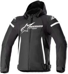Alpinestars Jachetă moto impermeabilă Alpinestars Zaca alb-negru (AIM100-1035)